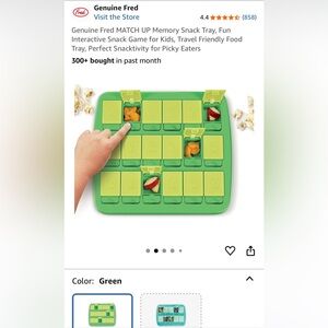 Fred Green Snack Game Tray for Kids